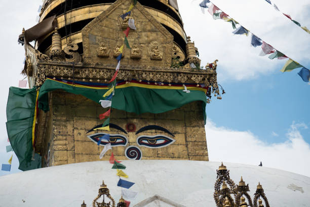 istock Swayambhunath stupa Eye Buddha Kathmandu 669843294