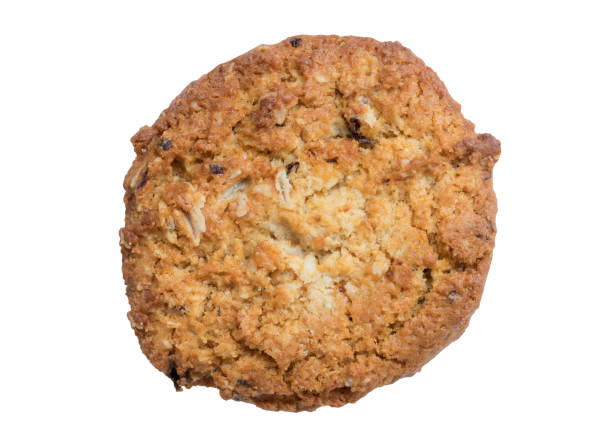 istock oat raisin cookie isolated white background 669851040