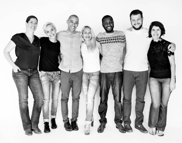 istock Happiness group of people huddle and smiling together 669851334