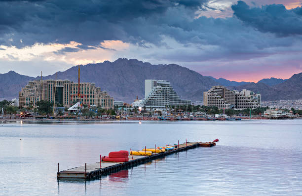 istock View on the Red sea and hotel zone,Eilat, Israel 669858180