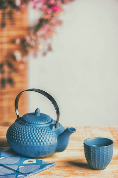 istock Tea time zen way, asian aesthetics. 669860988