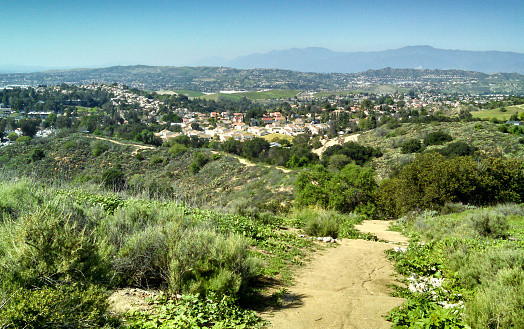 An amazing view of the San Gabriel Valley from the Diamond Bar countryside.
