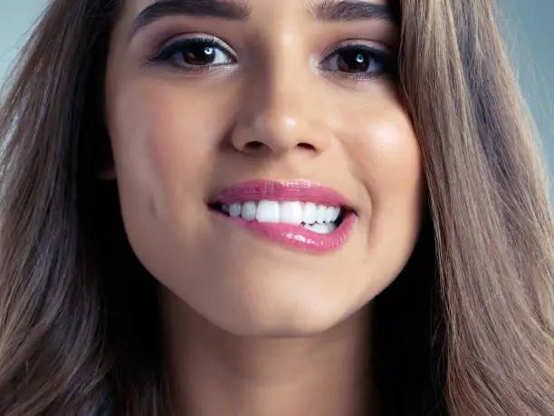 Studio portrait of a beautiful young woman