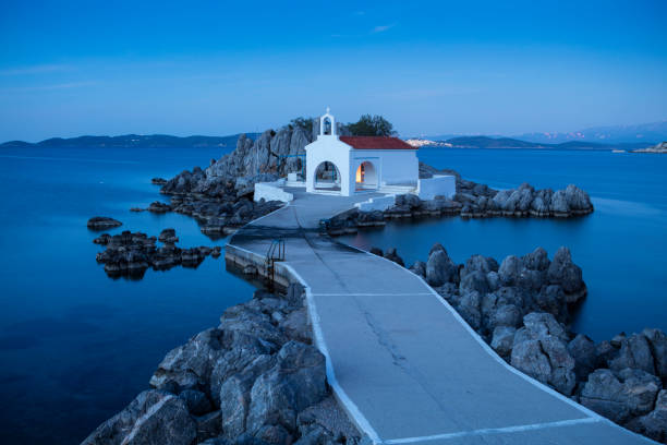 istock Agios Isidoros, chios. Greece 669877858