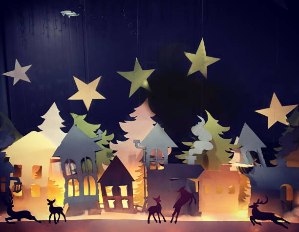 istock Christmas window  handmade Decorations. 669878386