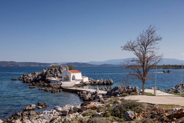 istock Agios Isidoros, chios. Greece 669884320