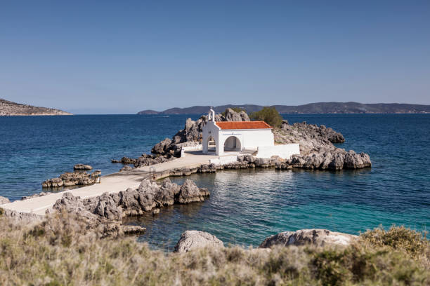 istock Agios Isidoros, chios. Greece 669884436