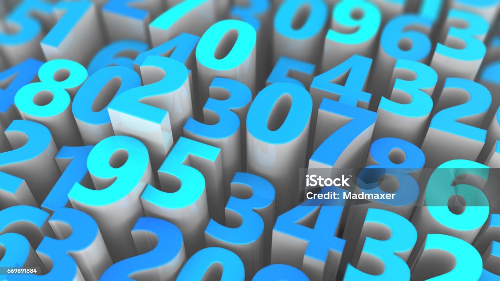 Random Number Drawing Random Numbers Stock Illustration - Download Image Now - Abstract ...
