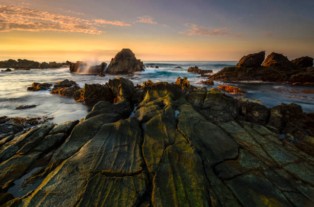 istock Rocky beach in colors 669896338