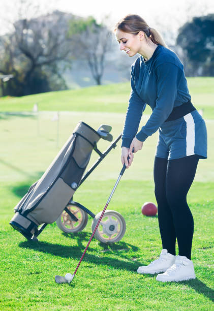 istock Adult golfer is ready for play at golf course 669899904