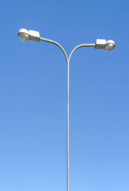 istock Street Light post against a blue sky 669906872