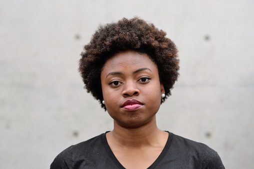 Portrait of a young Black woman in Tokyo.