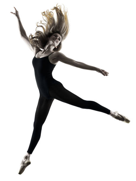 istock Ballerina dancer dancing woman isolated silhouette 669922622
