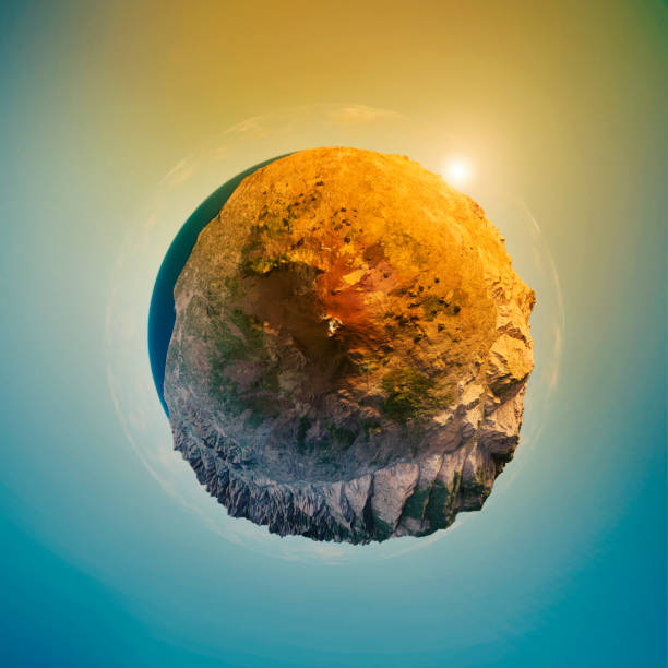 istock Mount Etna 3D Little Planet 360-Degree Sphere Panorama 669930470