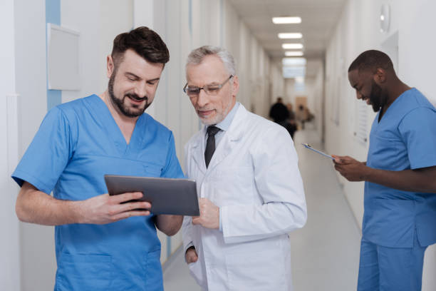 istock Involved medics testing new gadget in the hospital 669937892