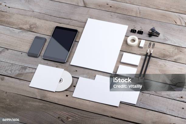 Branding Identity Stock Photo - Download Image Now - Template, Office Supply, Stationary