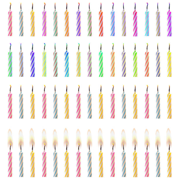 istock Vector illustration of a collection of various candles in a realistic style 669943928