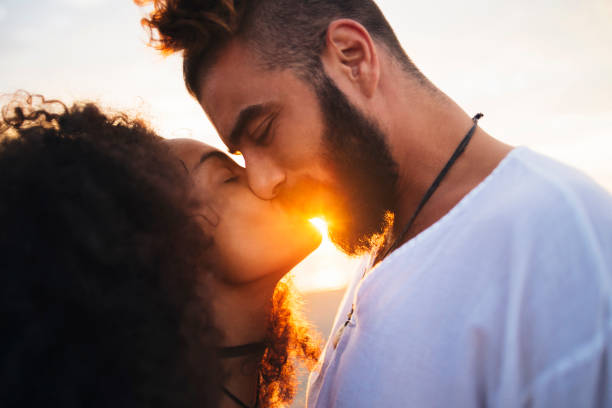 Couple kissing