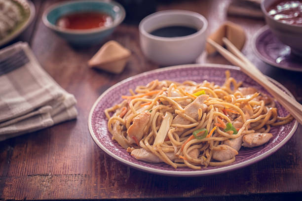 istock Stir Fry Noodles with Chicken 669958468