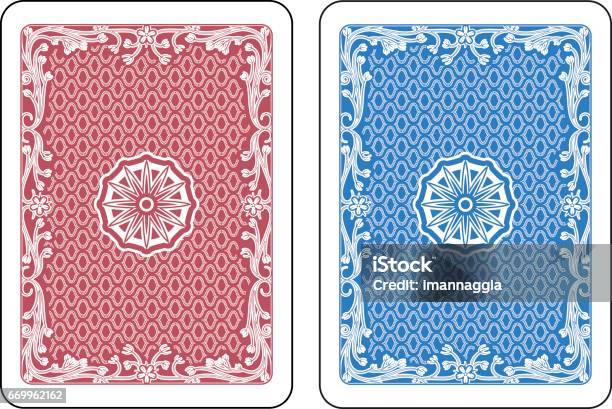 Playing Cards Back Stock Illustration - Download Image Now - Playing Card, Back, Poker - Card Game