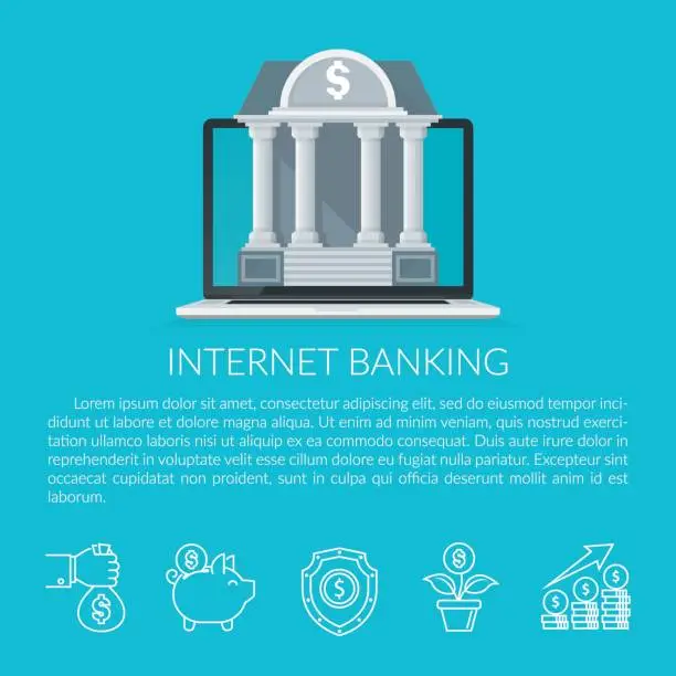 Vector illustration of Internet Banking