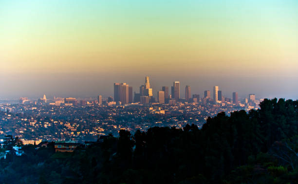 istock sunset in Los Angeles 669967052