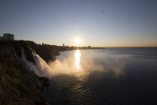 istock Lower Duden waterfall (Karpuzkald?ran waterfall). Lara, Antalya, Turkey 669967104