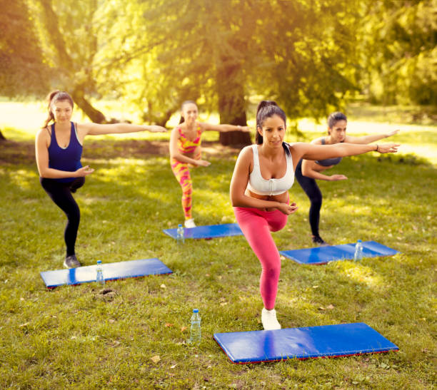 istock Young Women Exercising In Nature 669971406