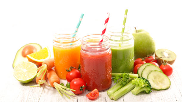 istock fresh juice or smoothie with fruits and vegetables 669971524