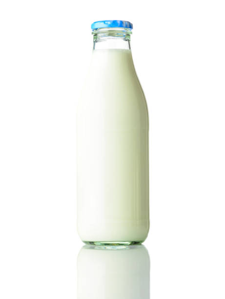 istock Bottle of Milk on White Background 669971824