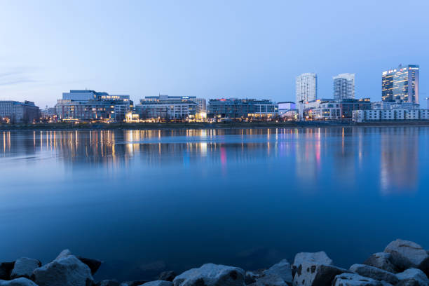 istock Riverside with Eurovea in Bratislava, Slovakia. 669975874