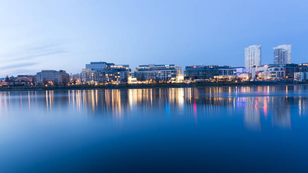 istock Riverside with Eurovea in Bratislava, Slovakia. 669975954