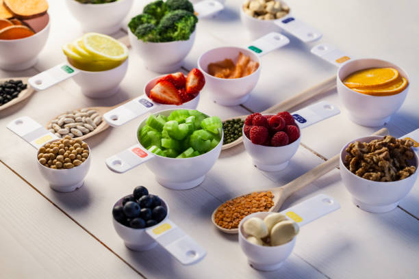 istock Portion cups of healthy ingredients 669981476