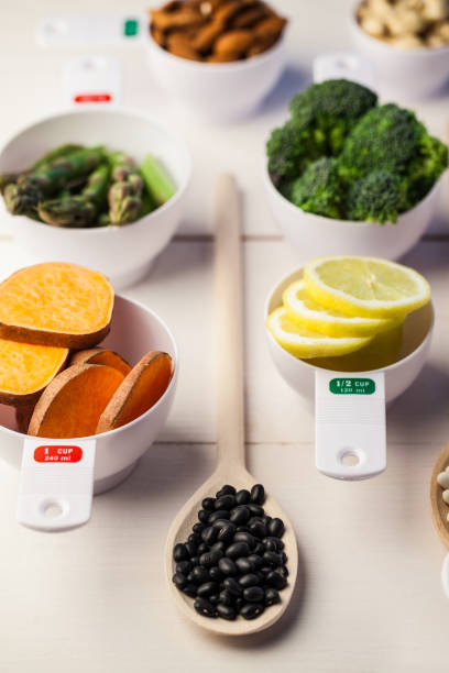 istock Portion cups of healthy ingredients 669981608