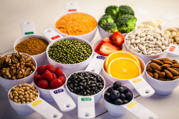 istock Portion cups of healthy ingredients 669982372