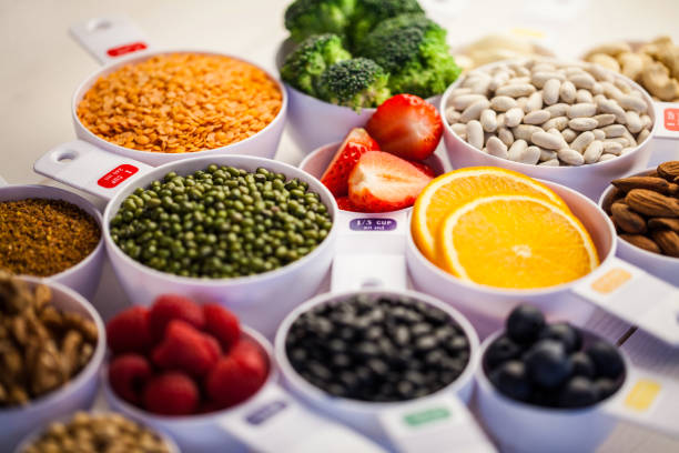 istock Portion cups of healthy ingredients 669982512
