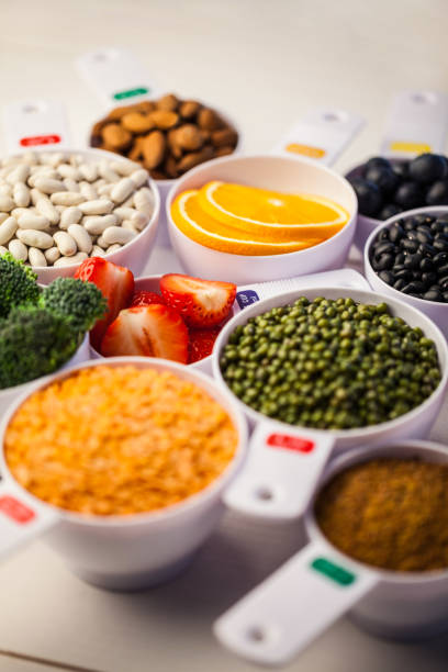 istock Portion cups of healthy ingredients 669982576