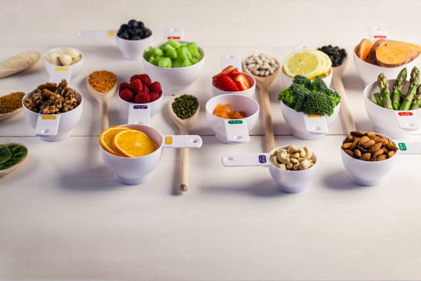 istock Portion cups of healthy ingredients 669985364