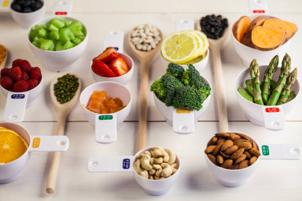 istock Portion cups of healthy ingredients 669985554