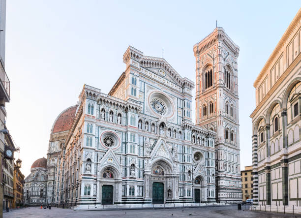 флорентийский собор, санта-мария-дель-фиоре - building exterior renaissance built structure cathedral стоковые фото и изображения