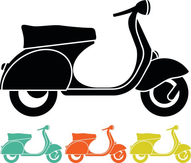Silhouette scooter