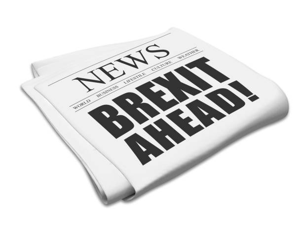 istock Brexit ahead newspaper news concept 670013964