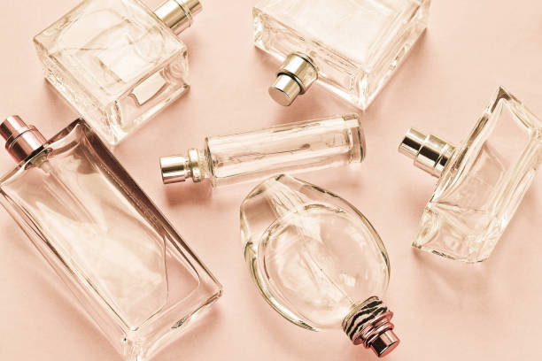 istock Glass bottles from under the female spirits 670014280