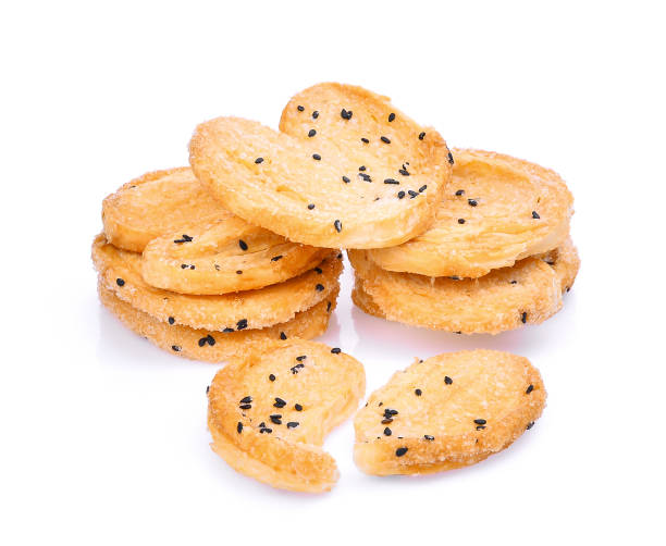 istock biscuit with black sesame isolated on white background 670018272