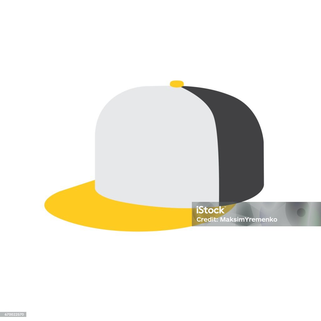 gorra hip hop o rapero - arte vectorial de Gorra de Béisbol libre de derechos