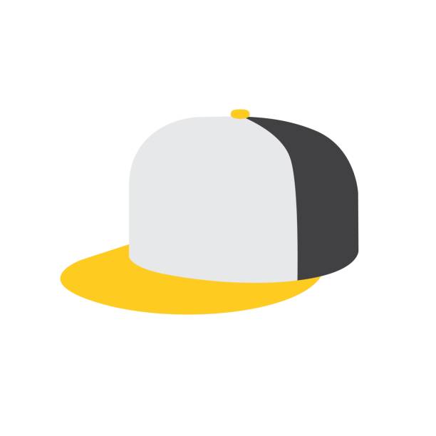 illustrazioni stock, clip art, cartoni animati e icone di tendenza di berretto da baseball hip hop o rapper - baseball cap cap men baseball