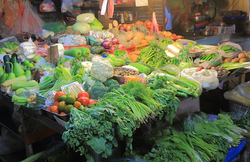 Third market fresh vegetable in Taichung Taiwan