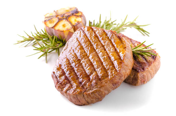 istock Steak with garlic, pepper and herbs 670026606