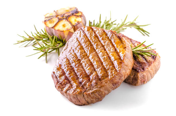 istock Steak with garlic, pepper and herbs 670026634