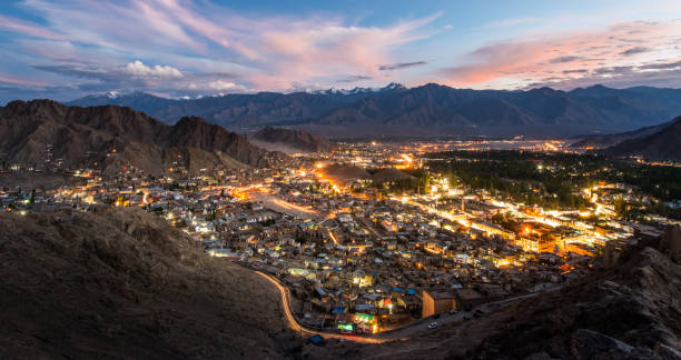 istock Leh Ladakh city and Mountains, Ladakh, India 670034708
